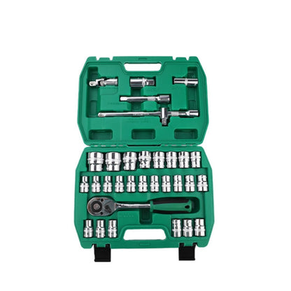 TUOSEN 32 In 1 Sleeve Combination Tool Auto Repair Tool Casing Wrench Set, Style:Mirror - Hand Tool Sets by buy2fix | Online Shopping UK | buy2fix