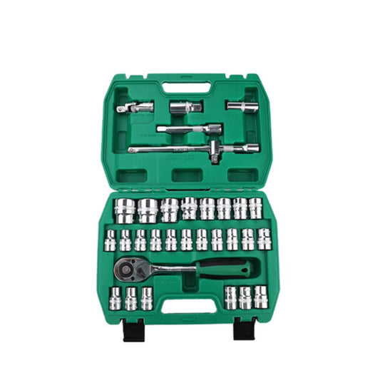TUOSEN 32 In 1 Sleeve Combination Tool Auto Repair Tool Casing Wrench Set, Style:Mirror - Hand Tool Sets by buy2fix | Online Shopping UK | buy2fix