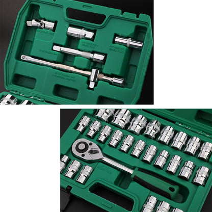 TUOSEN 32 In 1 Sleeve Combination Tool Auto Repair Tool Casing Wrench Set, Style:Green Belt - Hand Tool Sets by buy2fix | Online Shopping UK | buy2fix