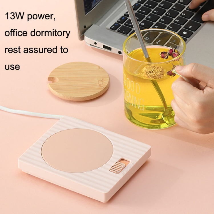 Home USB Constant Temperature Cup Mat Heat Thermos Coaster, Style:Without Adapter(Lemon Yellow) - USB Heater by buy2fix | Online Shopping UK | buy2fix