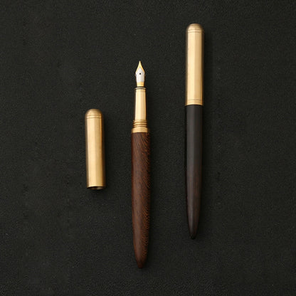 Luxury Wood Fountain Pen School Office Writing Ink Pen Stationery Gifts Supplies(Tiger wood) - Fountain Pens by buy2fix | Online Shopping UK | buy2fix