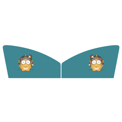 1 Pair Car Window Magnet Sunshade Curtain Heat Insulation Sun Block(Hedgehog) - Sound & Heat Insulation Cotton by buy2fix | Online Shopping UK | buy2fix