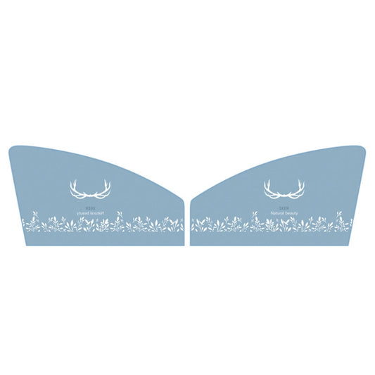1 Pair Car Window Magnet Sunshade Curtain Heat Insulation Sun Block(Antlers) - Sound & Heat Insulation Cotton by buy2fix | Online Shopping UK | buy2fix