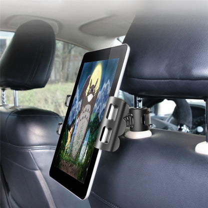 Universal Adjustable Car Tablet Stand Holder Car Seat Back Bracket For 4-11 Inch Tablet(Blue) by buy2fix