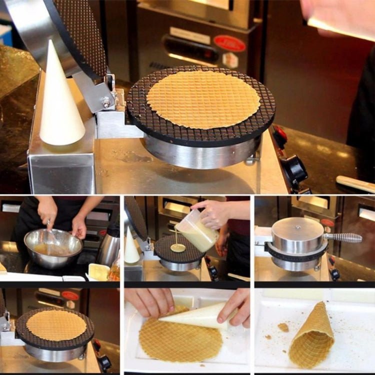 Electric Waffle Maker Egg Roll Maker DIY Ice Cream Cone Machine Crispy Omelet Machine, Plug Type:UK Plug - Bulit-in Ovens & Accessories by buy2fix | Online Shopping UK | buy2fix