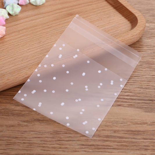 100pcs / Pack Plastic Transparent Cellophane Bags Polka Dot Candy Cookie Gift Bag with DIY Self Adhesive Pouch Celofan Bags for Party, Size:8x10cm(Transparent) - Gift Bags & Wrapping Supplies by buy2fix | Online Shopping UK | buy2fix