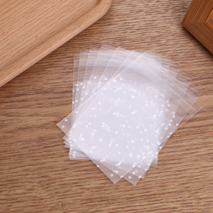 100pcs / Pack Plastic Transparent Cellophane Bags Polka Dot Candy Cookie Gift Bag with DIY Self Adhesive Pouch Celofan Bags for Party, Size:8x10cm(Transparent) - Gift Bags & Wrapping Supplies by buy2fix | Online Shopping UK | buy2fix