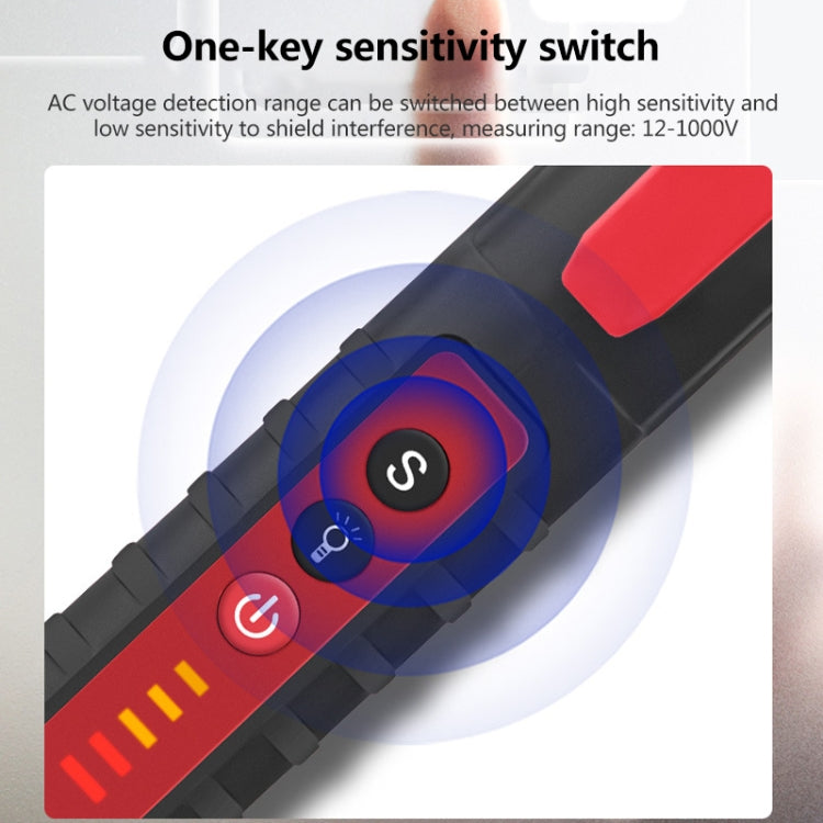 ANENG Non-contact Smart Electric Pen Home Induction Sound And Light Alarm Electric Pen(Red) - Voltage Detector by buy2fix | Online Shopping UK | buy2fix