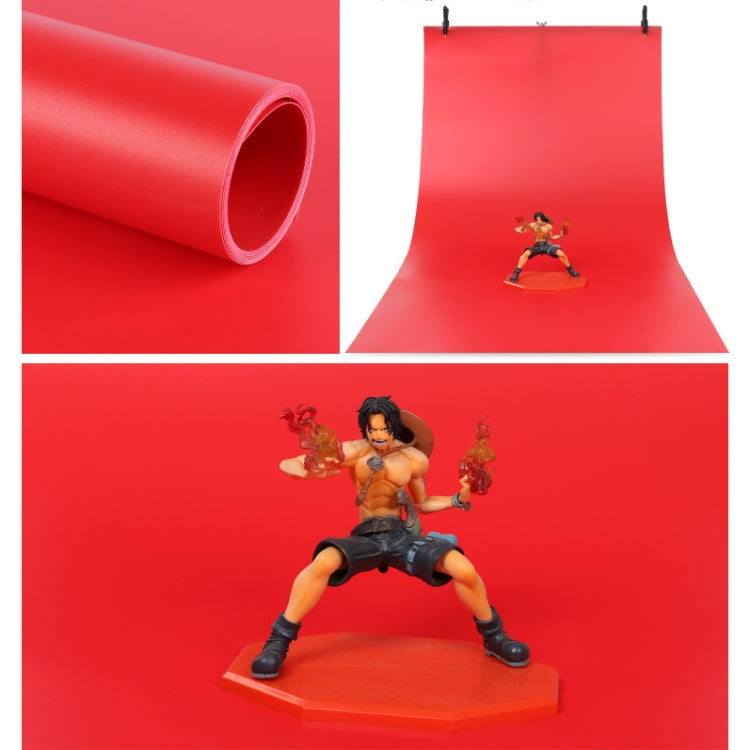 70x140cm Shooting Background Board PVC Matte Board Photography Background Cloth Solid Color Shooting Props(Red) - Solid Color by buy2fix | Online Shopping UK | buy2fix
