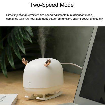 SOTHING DSHJ-H-009 260ML Deer Air Humidifier USB Home Atmosphere Night Light Air Purifier(White) - Air Purifiers & Accessories by buy2fix | Online Shopping UK | buy2fix