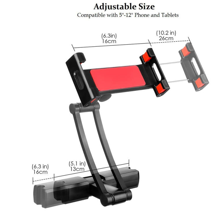 Universal 360 Rotation Holder Bracket Back Seat Car Mount(Red) by buy2fix
