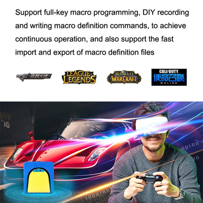 Wireless Foot Pedal Control Switch Keyboard Adapter For Computer, Style:Two-Pendal Two-Button by buy2fix