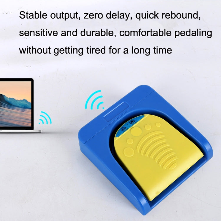 Wireless Foot Pedal Control Switch Keyboard Adapter For Computer, Style:Two-Pendal Four-Button by buy2fix