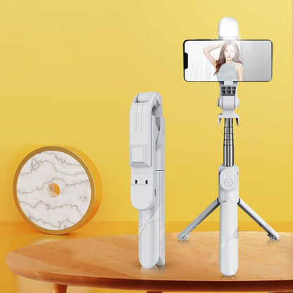 XT02S Mini Bluetooth Live Tripod Selfie Stick(White) - Selfie Sticks by buy2fix | Online Shopping UK | buy2fix