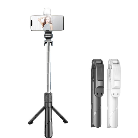 XT02S Mini Bluetooth Live Tripod Selfie Stick(White) - Selfie Sticks by buy2fix | Online Shopping UK | buy2fix