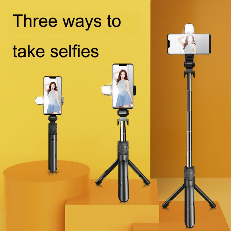 XT02S Mini Bluetooth Live Tripod Selfie Stick(White) - Selfie Sticks by buy2fix | Online Shopping UK | buy2fix