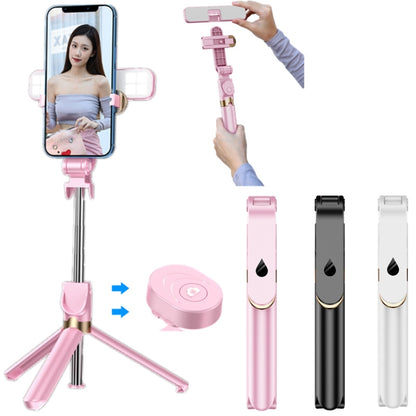 XT06S Live Beauty Bluetooth Tripod Selfie Stick(Black) - Selfie Sticks by buy2fix | Online Shopping UK | buy2fix