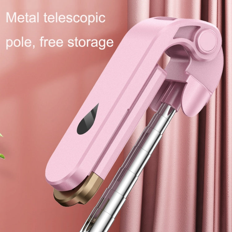 XT06S Live Beauty Bluetooth Tripod Selfie Stick(Pink) - Selfie Sticks by buy2fix | Online Shopping UK | buy2fix