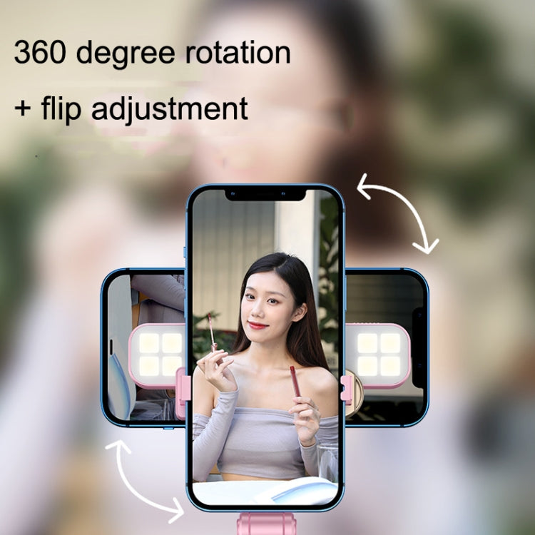 XT06S Live Beauty Bluetooth Tripod Selfie Stick(Pink) - Selfie Sticks by buy2fix | Online Shopping UK | buy2fix