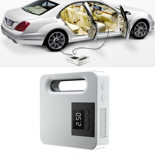 12V Car Air Pump Car Portable Tire Electric Pump, Style:Digital Version (White) - Inflatable Pump by buy2fix | Online Shopping UK | buy2fix