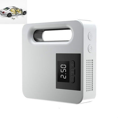 12V Car Air Pump Car Portable Tire Electric Pump, Style:Digital Version (White) - Inflatable Pump by buy2fix | Online Shopping UK | buy2fix