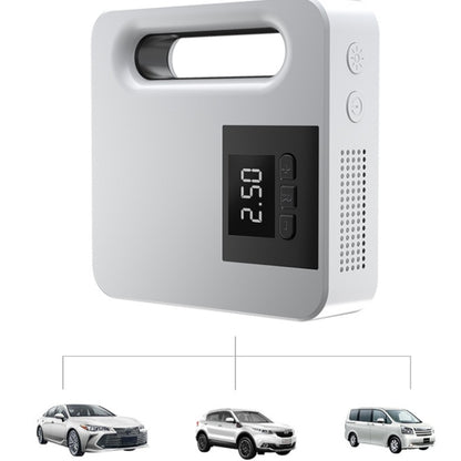 12V Car Air Pump Car Portable Tire Electric Pump, Style:Digital Version (White) - Inflatable Pump by buy2fix | Online Shopping UK | buy2fix