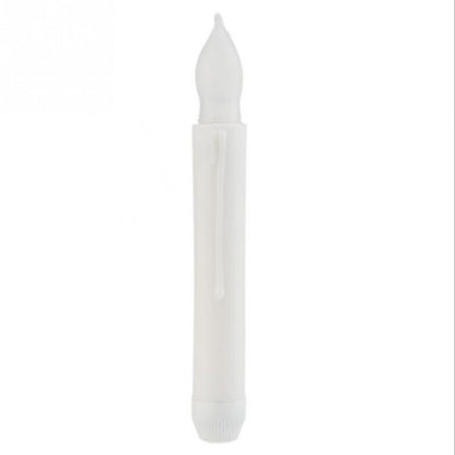 12pcs / Box LED Electronic Candle Light Flameless Long Rod Christmas Candle, Spec:Flashing Warm White Light - Christmas Decoration Lamps by buy2fix | Online Shopping UK | buy2fix