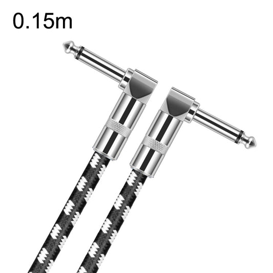 0.15m 2 Elbow Head 6.35mm Guitar Cable Oxygen-Free Copper Core TS Large Two-core Cable - Microphone Audio Cable & Connector by buy2fix | Online Shopping UK | buy2fix
