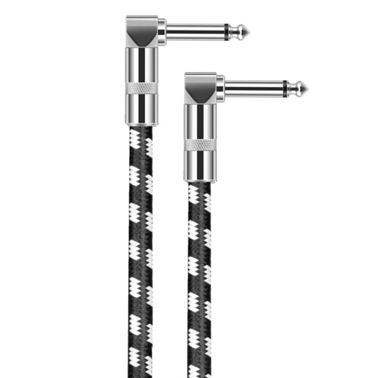 8m 2 Elbow Head 6.35mm Guitar Cable Oxygen-Free Copper Core TS Large Two-core Cable by buy2fix