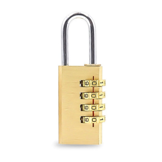 Four-digit Brass Code Padlock Security Gym Door Lock, Size:73 x 30 x 16 mm(Brass) - Padlocks by buy2fix | Online Shopping UK | buy2fix