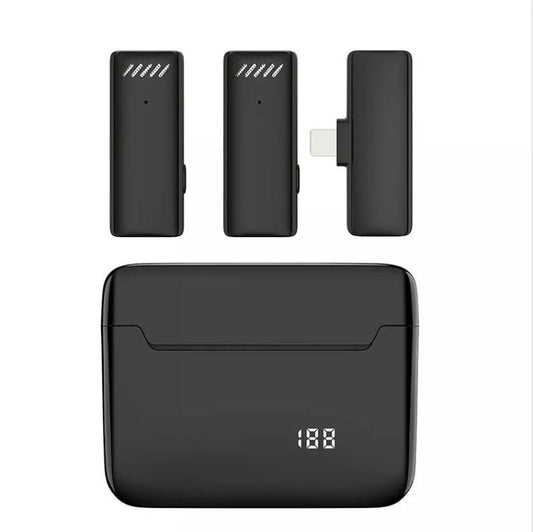 S13 Dual Microphone 8 Pin Interface Wireless Lavalier Noise Canceling Microphone with Charging Case - Microphone by buy2fix | Online Shopping UK | buy2fix