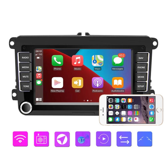 A3040 For Volkswagen 7-inch 2+32G Android Car Navigation Central Control Large Screen Player With Wireless CarPlay, Style:Standard - Car MP3 & MP4 & MP5 by buy2fix | Online Shopping UK | buy2fix