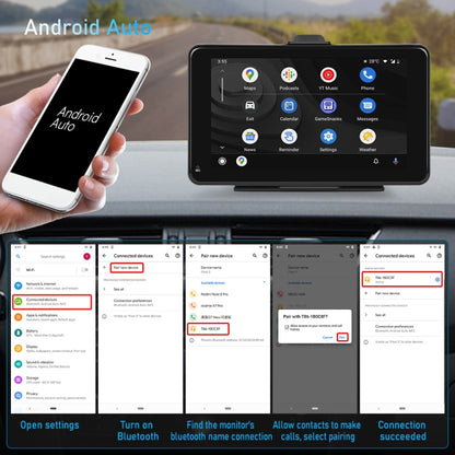 A3135 7 Inch HD Wired Smart Screen With Wireless CarPlay + Android Auto + Android With With 16G Memory Card - Car MP3 & MP4 & MP5 by buy2fix | Online Shopping UK | buy2fix
