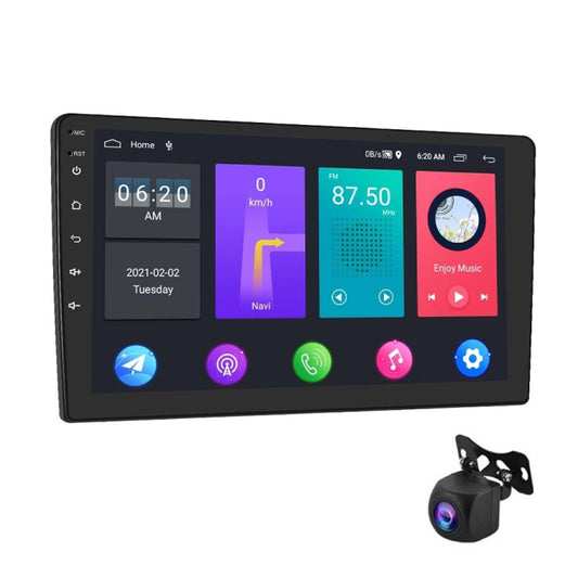 A2799 10 Inch Android WiFi 2+32G Central Control Large screen Universal Car Navigation Reversing Video Player, Style:Standard+AHD Camera - Car MP3 & MP4 & MP5 by buy2fix | Online Shopping UK | buy2fix