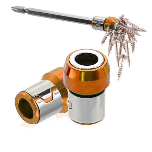 Full Metal Screwdriver Head Plus Magnet(Gold) - Magnetizer Demagnetizer Tool by buy2fix | Online Shopping UK | buy2fix