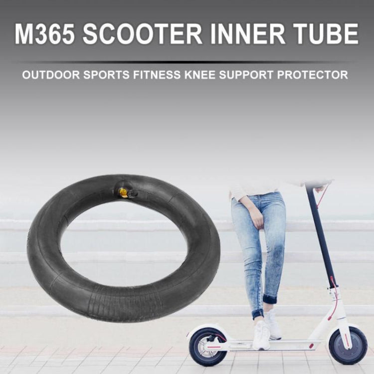2 PCS For Xiaomi Mijia M365 Electric Scooter 8.5 inch Rubber Padded Tire Inner Tube with Valve Cover(Black) - Accessories & Parts by buy2fix | Online Shopping UK | buy2fix