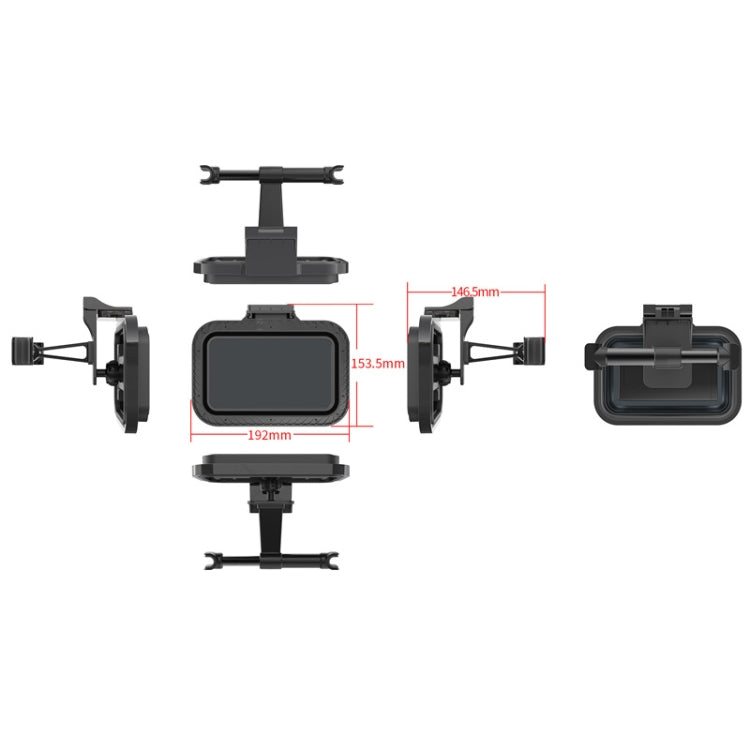 CHZ-12 Car Rear Pillow Telescopic Bracket Car Seat Phone Holder(Red) by buy2fix