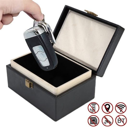 Mobile Phone Signal Anti-jamming Flip PU Gift Box Safe and Secure Anti-theft Shielding Box - Storage Boxes by buy2fix | Online Shopping UK | buy2fix