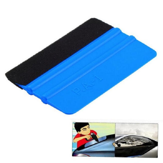 5pcs Felt Scraper Plastic Film Scraper Car Foil Cleaning Tools, Size:10×7cm(Blue) - Sticker Tools by buy2fix | Online Shopping UK | buy2fix