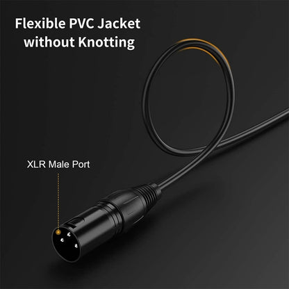 3.5mm To Caron Male Sound Card Microphone Audio Cable, Length:1.5m - Microphone Audio Cable & Connector by buy2fix | Online Shopping UK | buy2fix