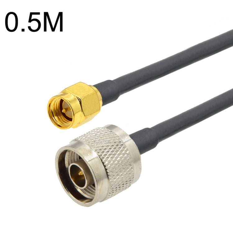 SMA Male to N Male RG58 Coaxial Adapter Cable, Cable Length:0.5m by buy2fix