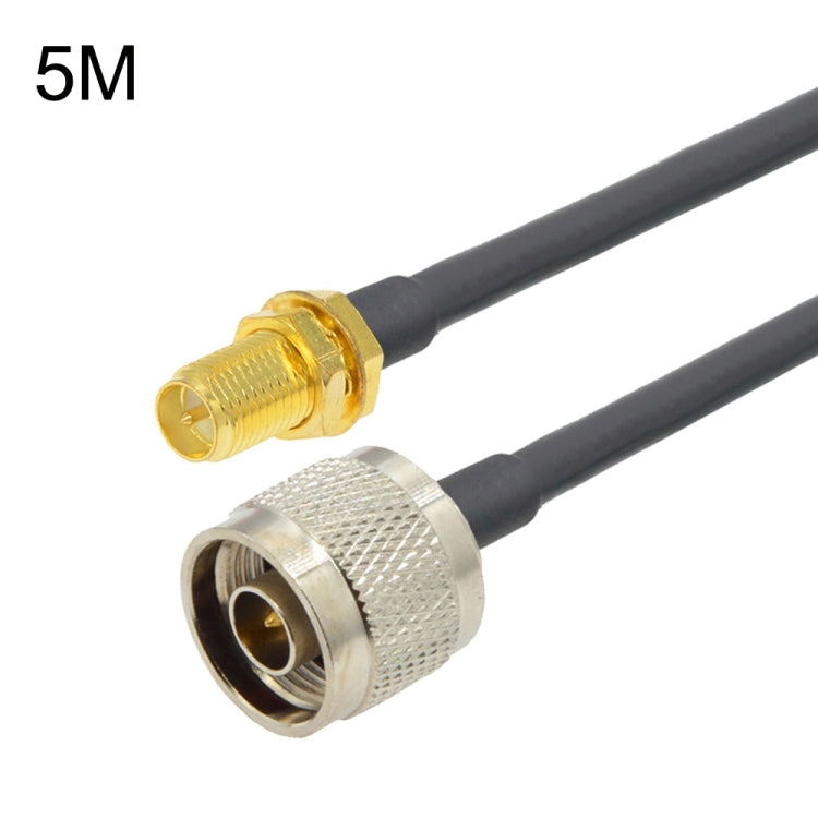 RP-SMA Female To N Male RG58 Coaxial Adapter Cable, Cable Length:5m by buy2fix