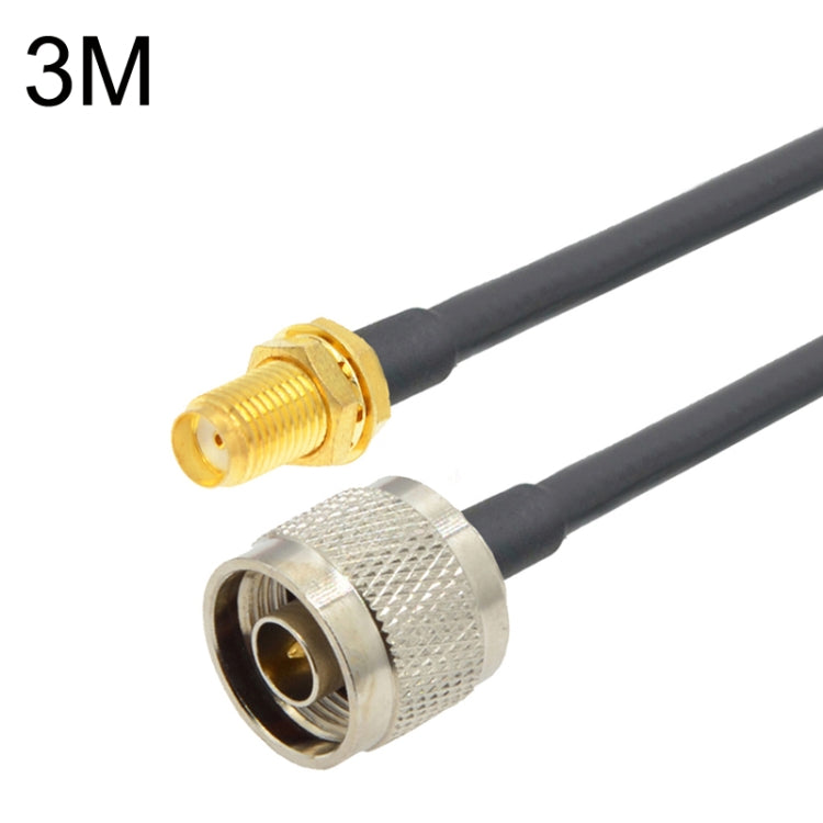 SMA Female To N Male RG58 Coaxial Adapter Cable, Cable Length:3m by buy2fix