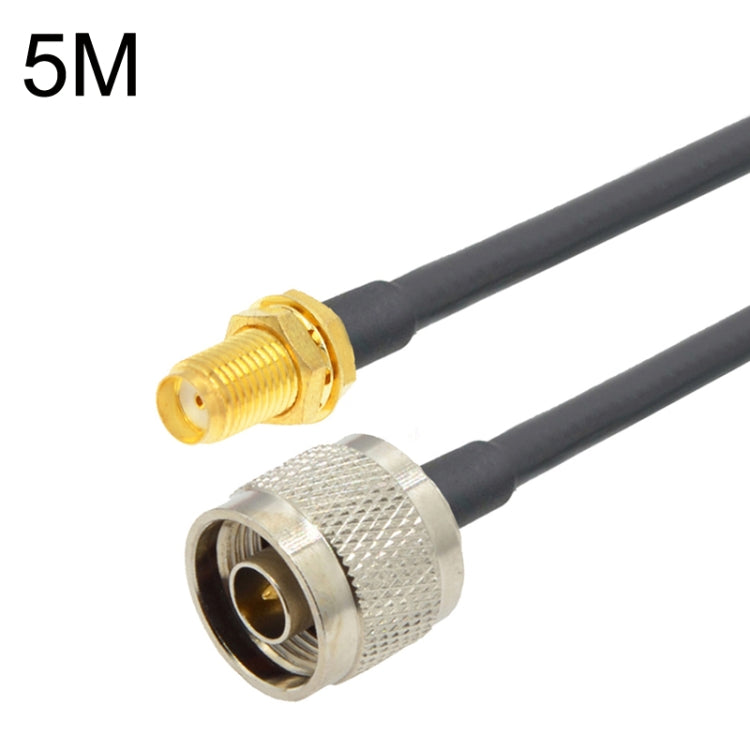 SMA Female To N Male RG58 Coaxial Adapter Cable, Cable Length:5m by buy2fix