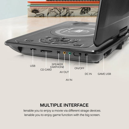 10.1 Inch HD Screen Portable DVD EVD Player TV / FM / USB / Game Function(AU Plug) - DVD & LCD Player by buy2fix | Online Shopping UK | buy2fix