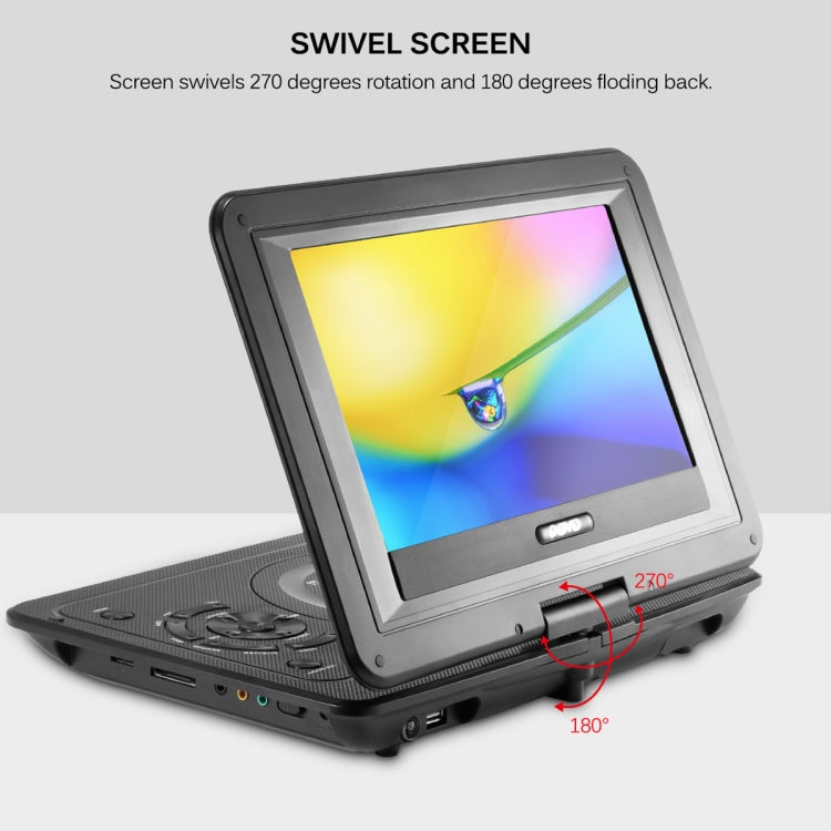 10.1 Inch HD Screen Portable DVD EVD Player TV / FM / USB / Game Function(AU Plug) - DVD & LCD Player by buy2fix | Online Shopping UK | buy2fix