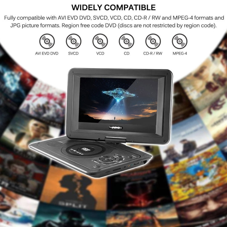 10.1 Inch HD Screen Portable DVD EVD Player TV / FM / USB / Game Function(AU Plug) - DVD & LCD Player by buy2fix | Online Shopping UK | buy2fix