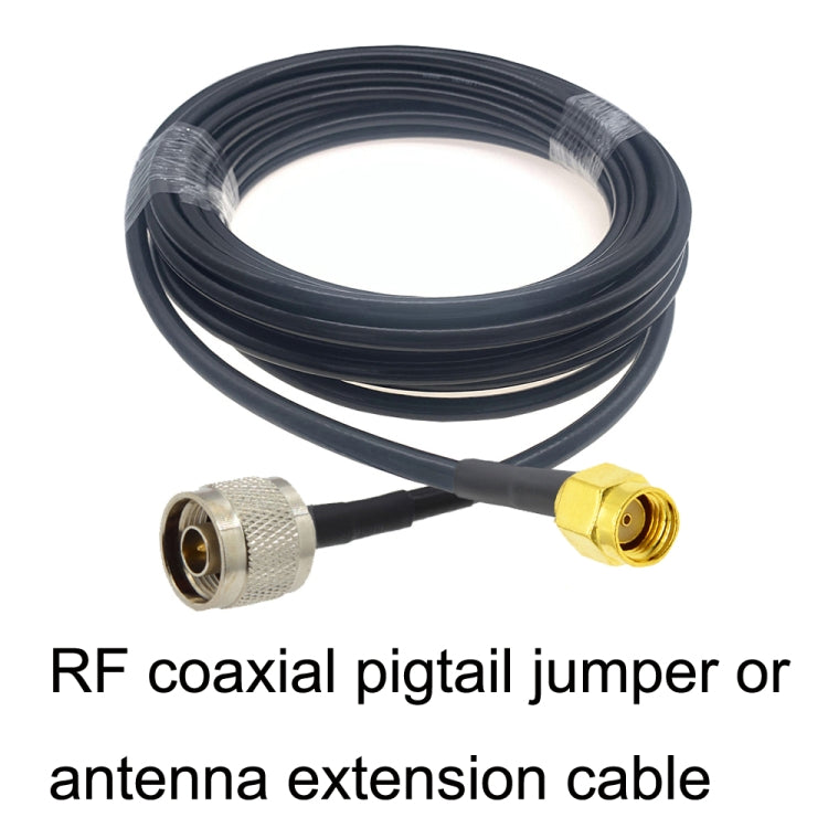 RP-SMA Male to N Male RG58 Coaxial Adapter Cable, Cable Length:1m by buy2fix