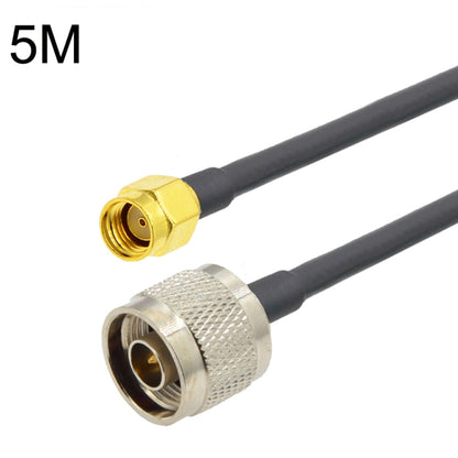 RP-SMA Male to N Male RG58 Coaxial Adapter Cable, Cable Length:5m by buy2fix