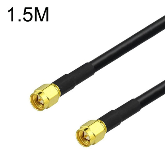 SMA Male To SMA Male RG58 Coaxial Adapter Cable, Cable Length:1.5m by buy2fix